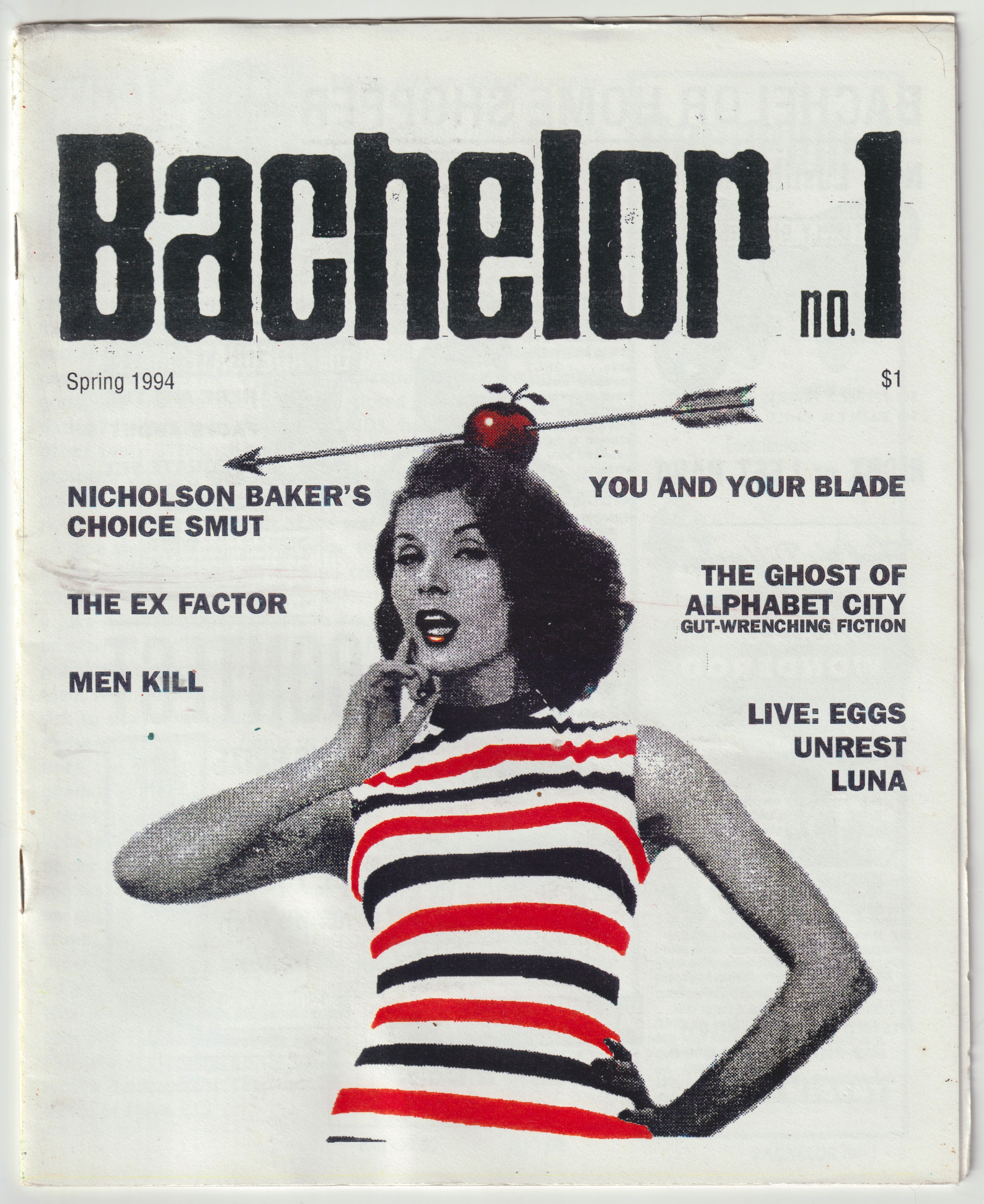 Bachelor No. 1 fanzine cover design.