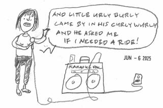I did a cartoon about a song that has puzzled me ever since Manfred Mann wrote it.