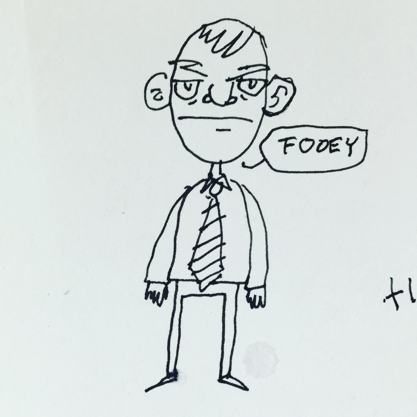 Fooey drawing by David Rhoden