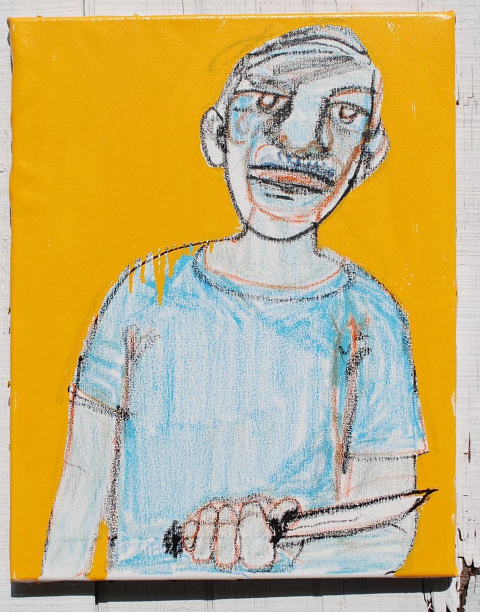 Boy With Knife painting by David Rhoden