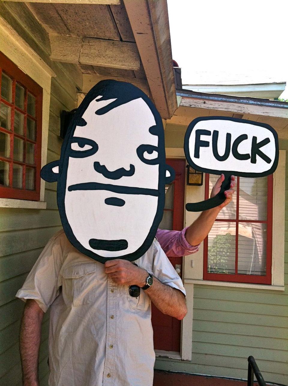 fuck head painting by David Rhoden