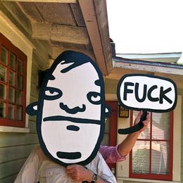 fuck head painting by David Rhoden
