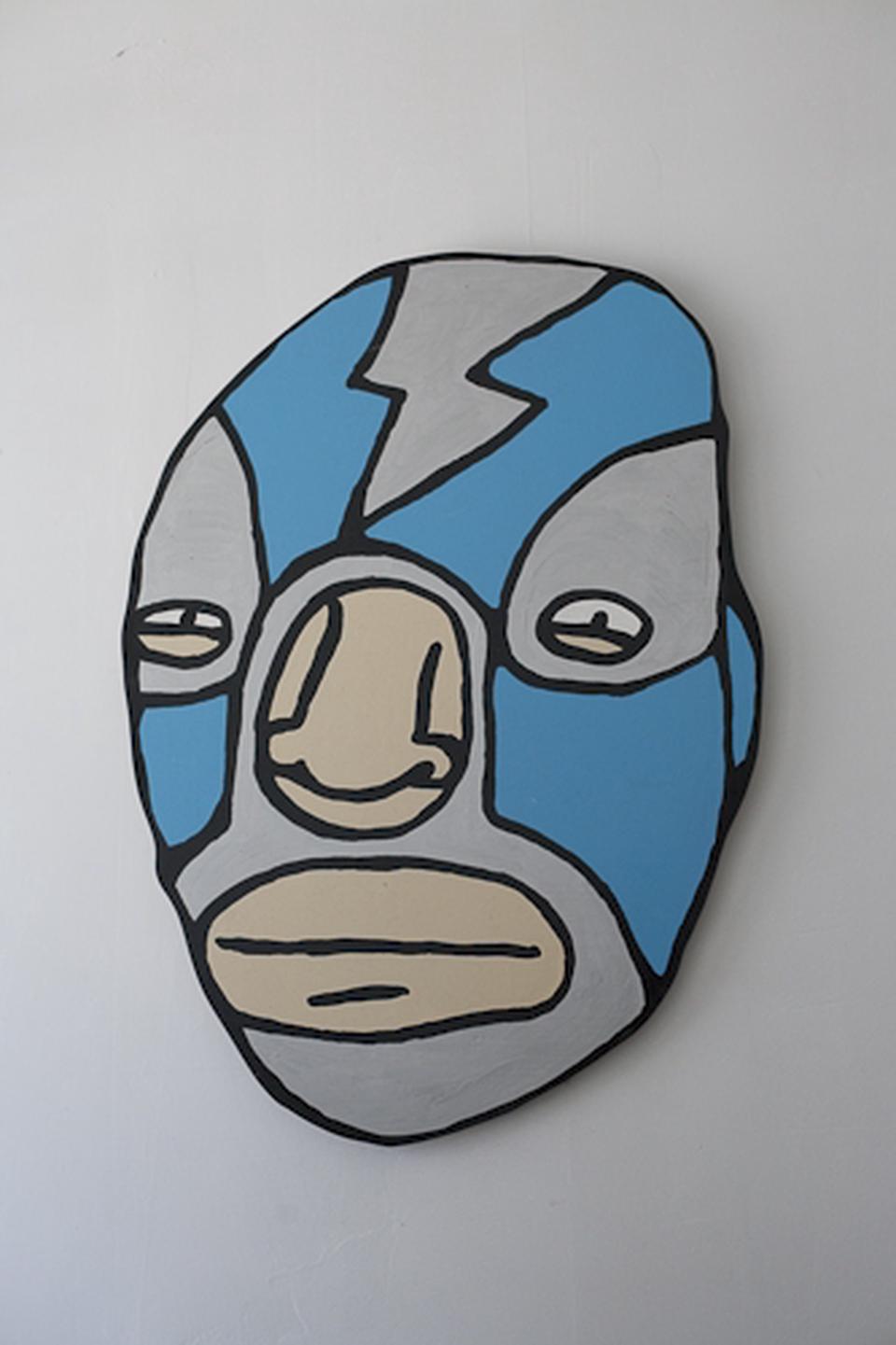 Luchador painting by David Rhoden