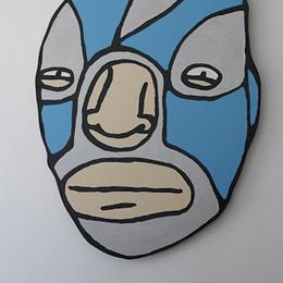 Luchador painting by David Rhoden