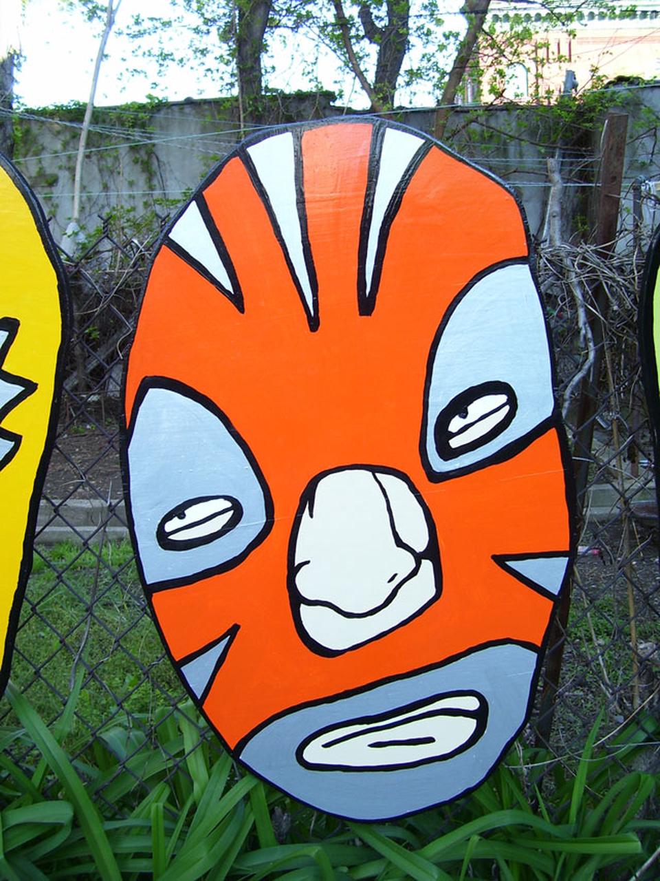 El Tigre luchador painting by David Rhoden