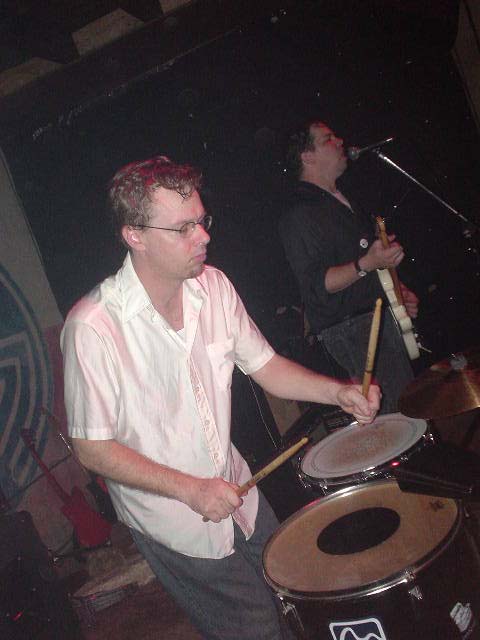 Ka-Nives and All-Night Movers at Beerland, Austin, Texas, April 25, 2003.