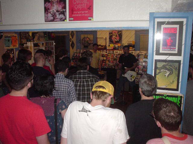 Ka-Nives and All-Night Movers at Sound Exchange, Houston, TX, April 24, 2003.