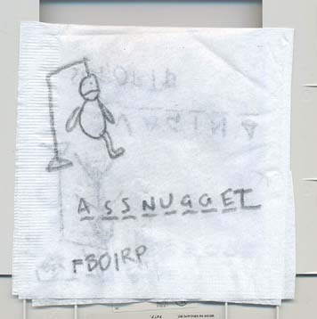 Hangman game resulting in "assnugget".