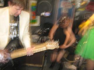 I played drums with The Headless Hookers at Passout Records.