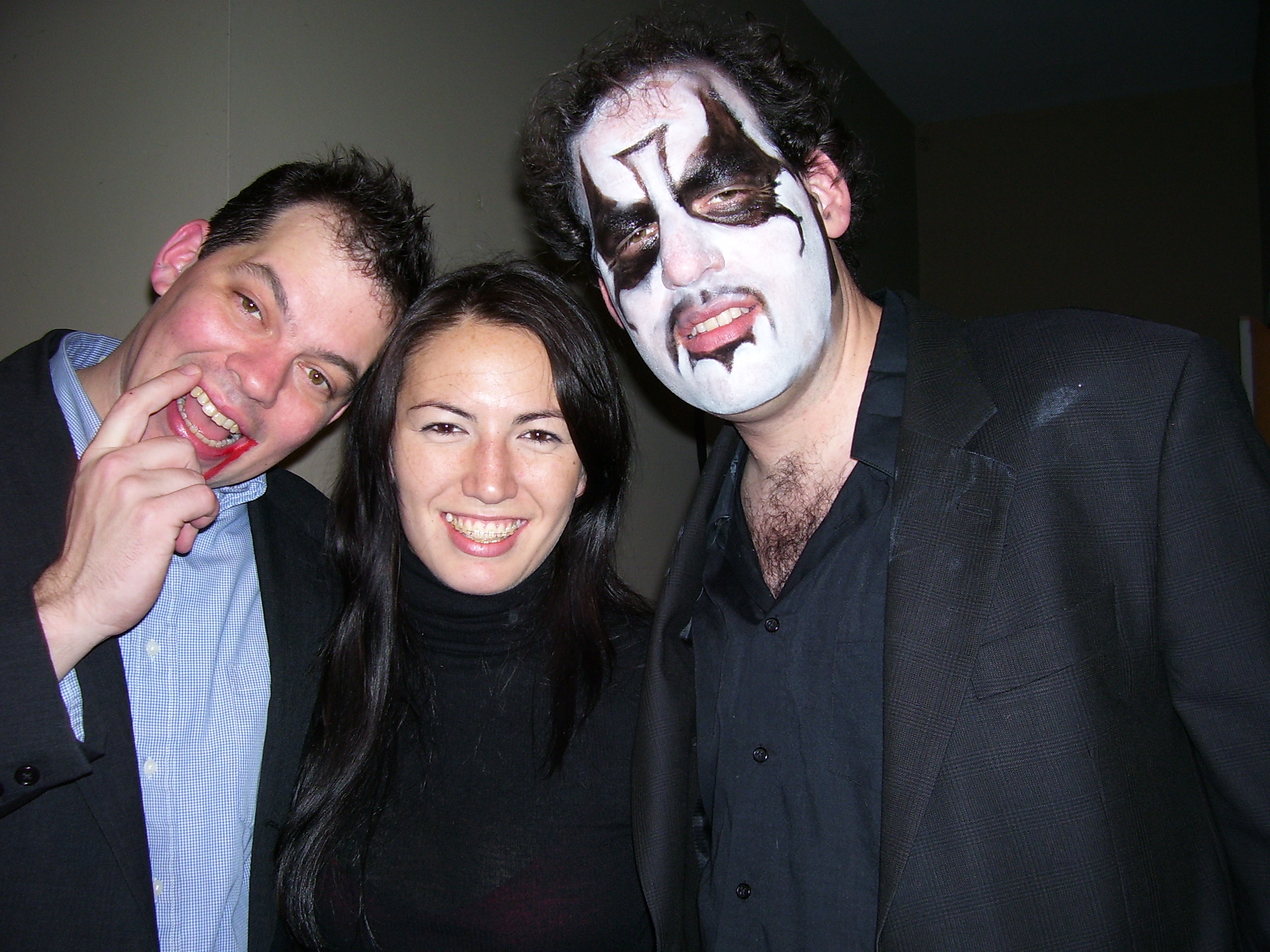 Hallowe'en on Grand Street, David, Jessica, Matt