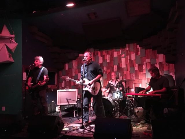 David Rhoden with The Stacks (Andrew Donaldson, Steve Walkup, Tom Beeman) at Gasa Gasa, New Orleans, 2018