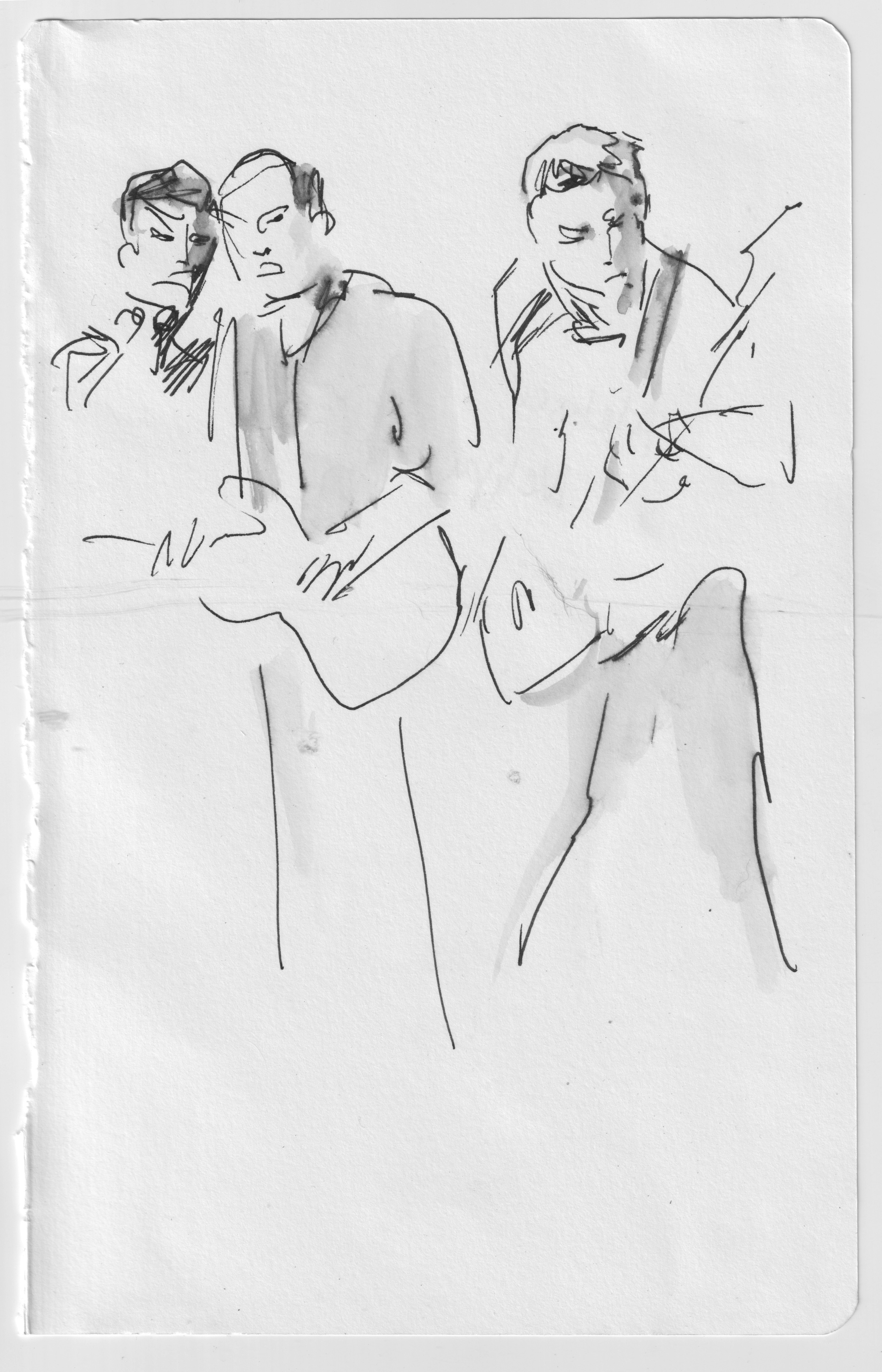 drawing of The Stacks at Saturn Bar, October 28, 2021.