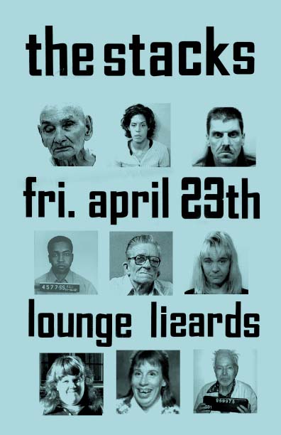 Stacks flyer for Lounge Lizards show
