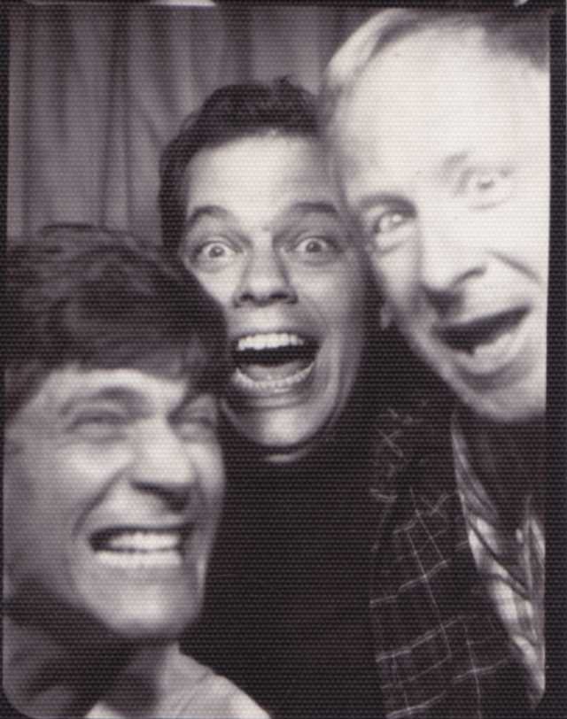 Photo of Stacks (Trey Ledford, David Rhoden, Steve Walkup) from the photobooth at Lakeside Lounge, circa 2006.