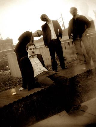 David Rhoden with Stacks (Steve Walkup, Trey Ledford, Doug DeRienzo), New Orleans rooftop, 2000s