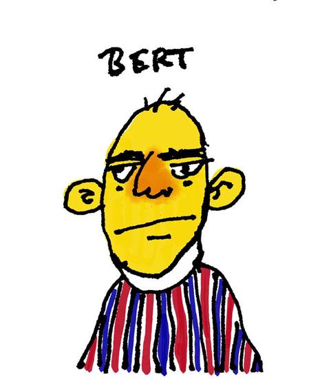 Bert sketchbook entry by David Rhoden