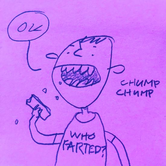 chump chump sketchbook entry by David Rhoden