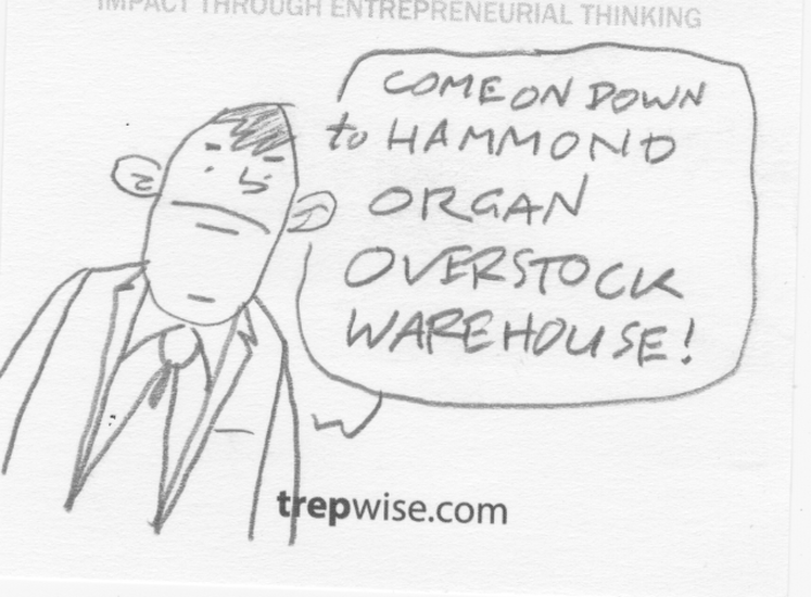Hsammond Overstock Warehouse sketchbook entry by David Rhoden