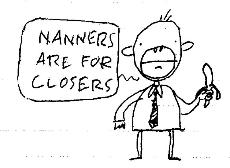 Nanners Are For Closers sketchbook entry by David Rhoden