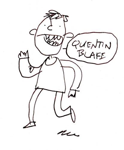 Quentin Blake look-alike sketchbook entry by David Rhoden