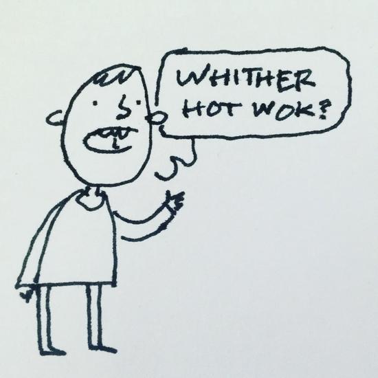Whither Hot Wok sketchbook entry by David Rhoden
