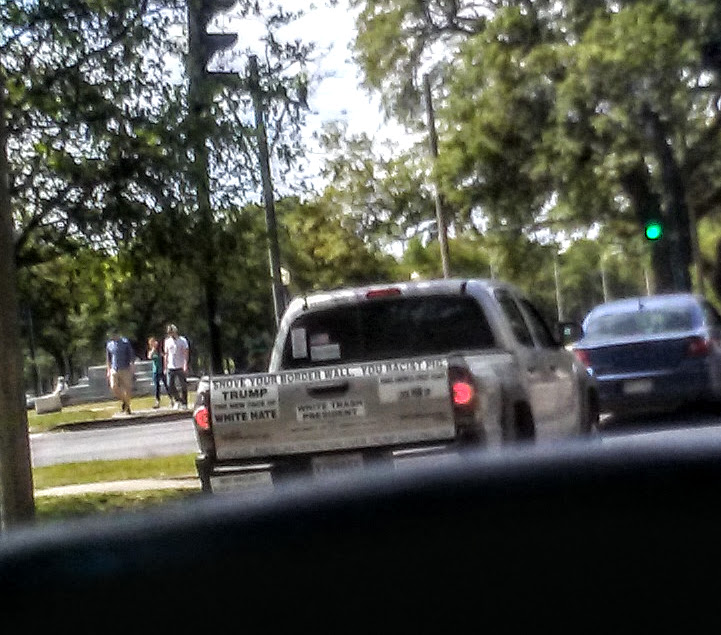 anti-Trump truck in New Orleans