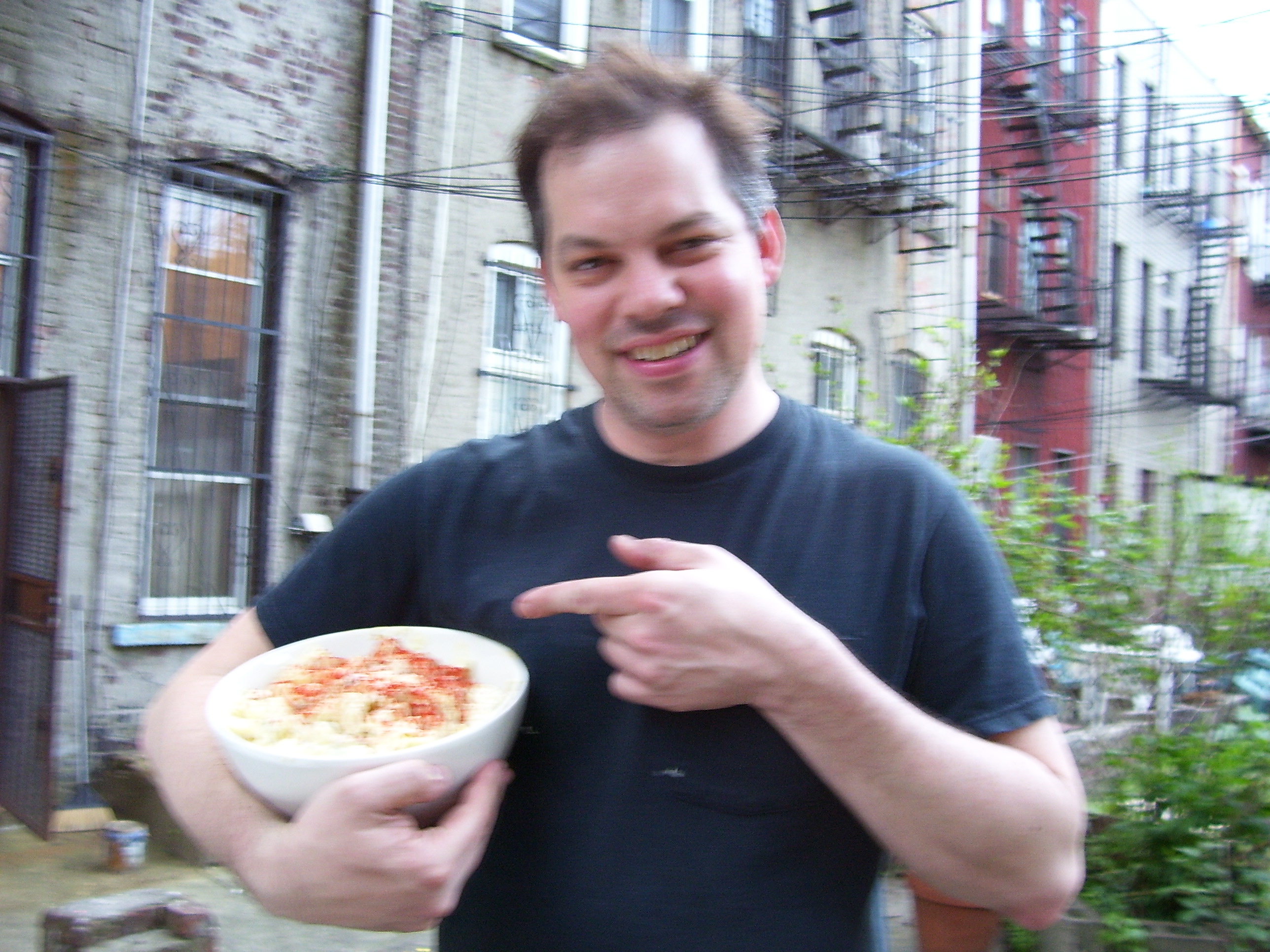 David Rhoden being prod of potato salad, as usual