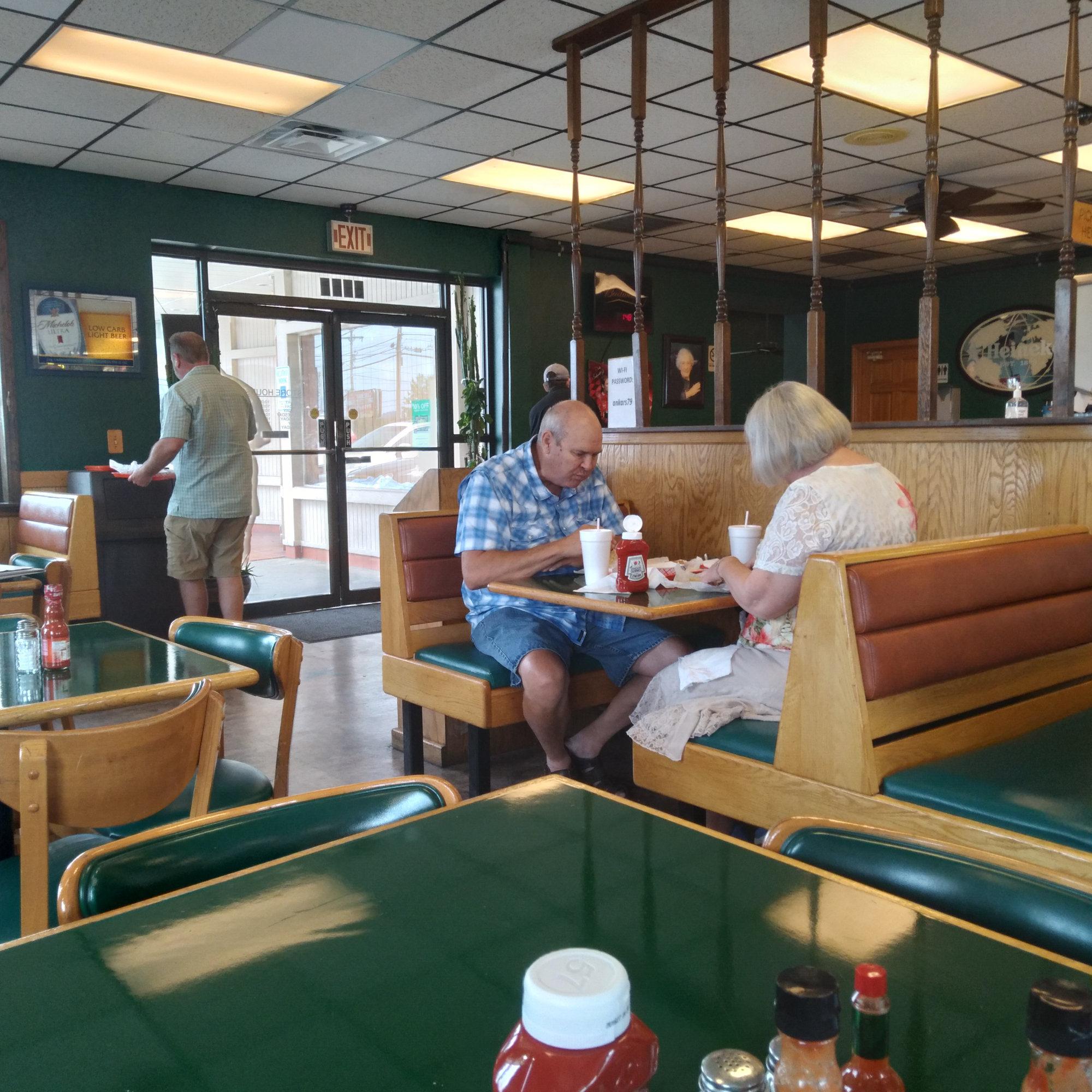 Inside Ankar's Hoagies. It really hasn't changed much since I worked next door at Cat's Records in 1986.