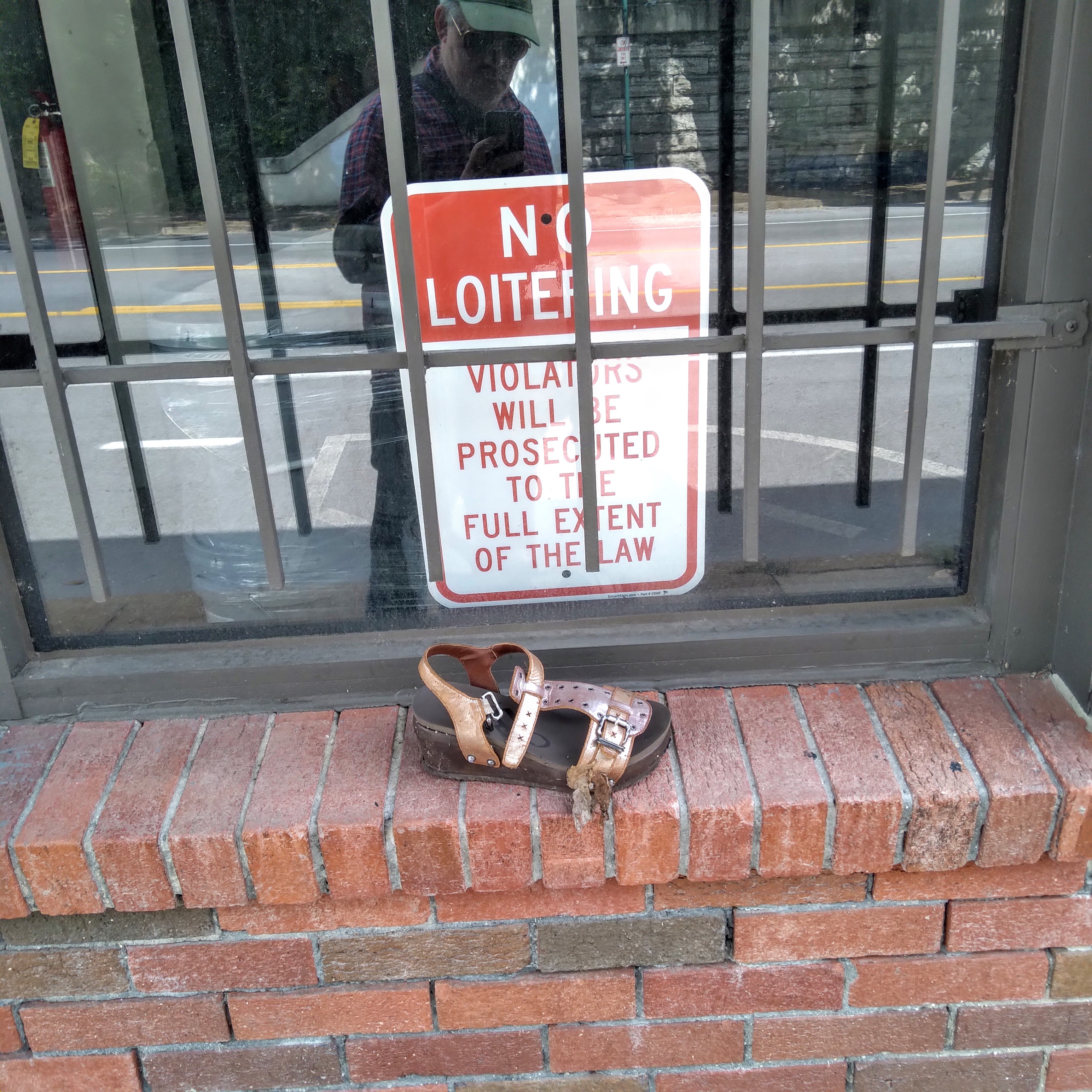 I saw a lost shoe on Martin Luther King, Jr Boulevard, in Chattanooga.