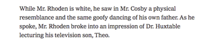 I did a man on the street interview for The New York Times about Bill Cosby.