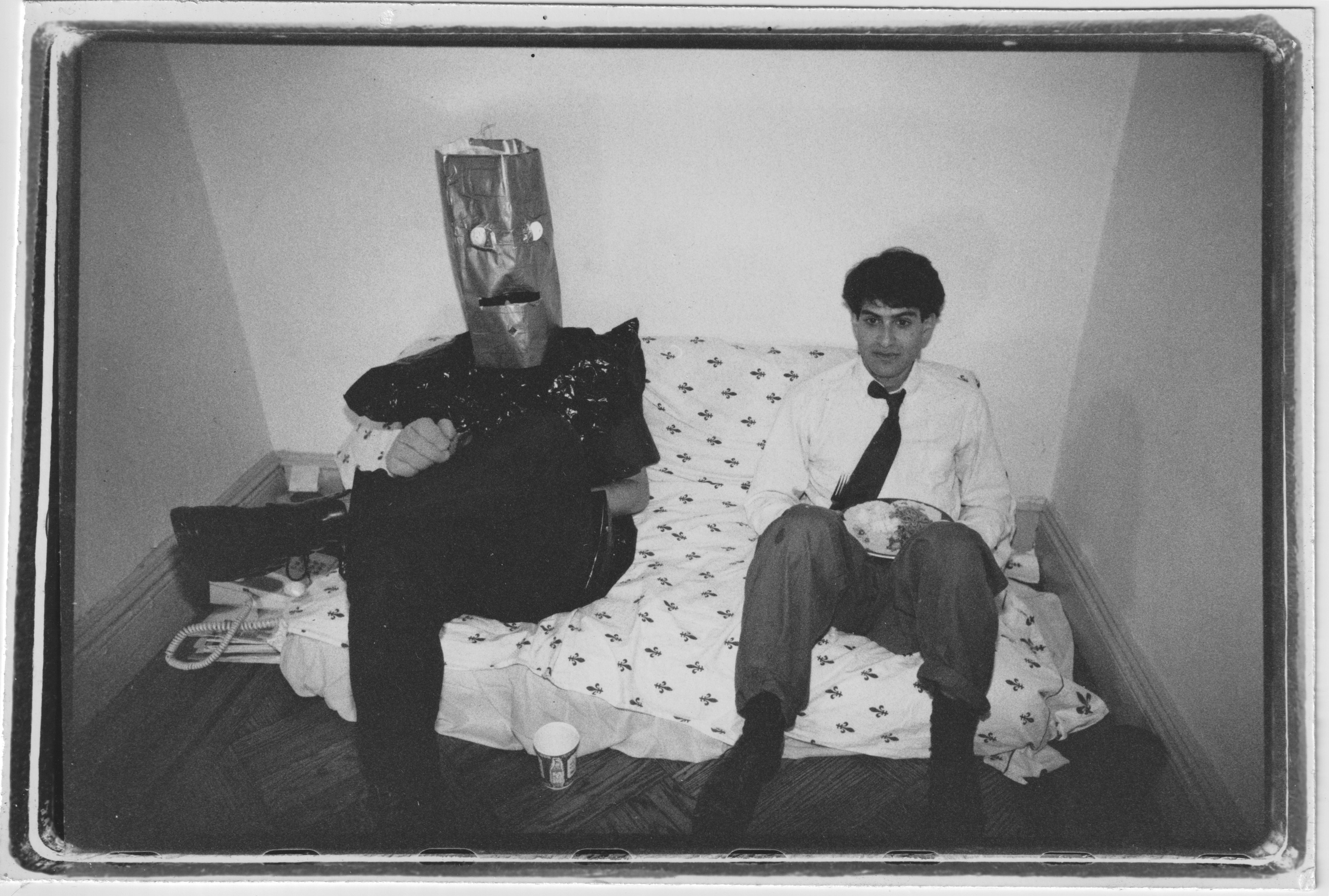 two guys at a Halloween party, 1993