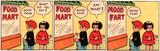 I used photo editing software to create a Nancy comic strip.