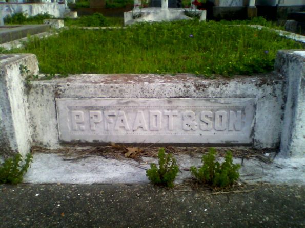 grave in cemetery on Spruce Street