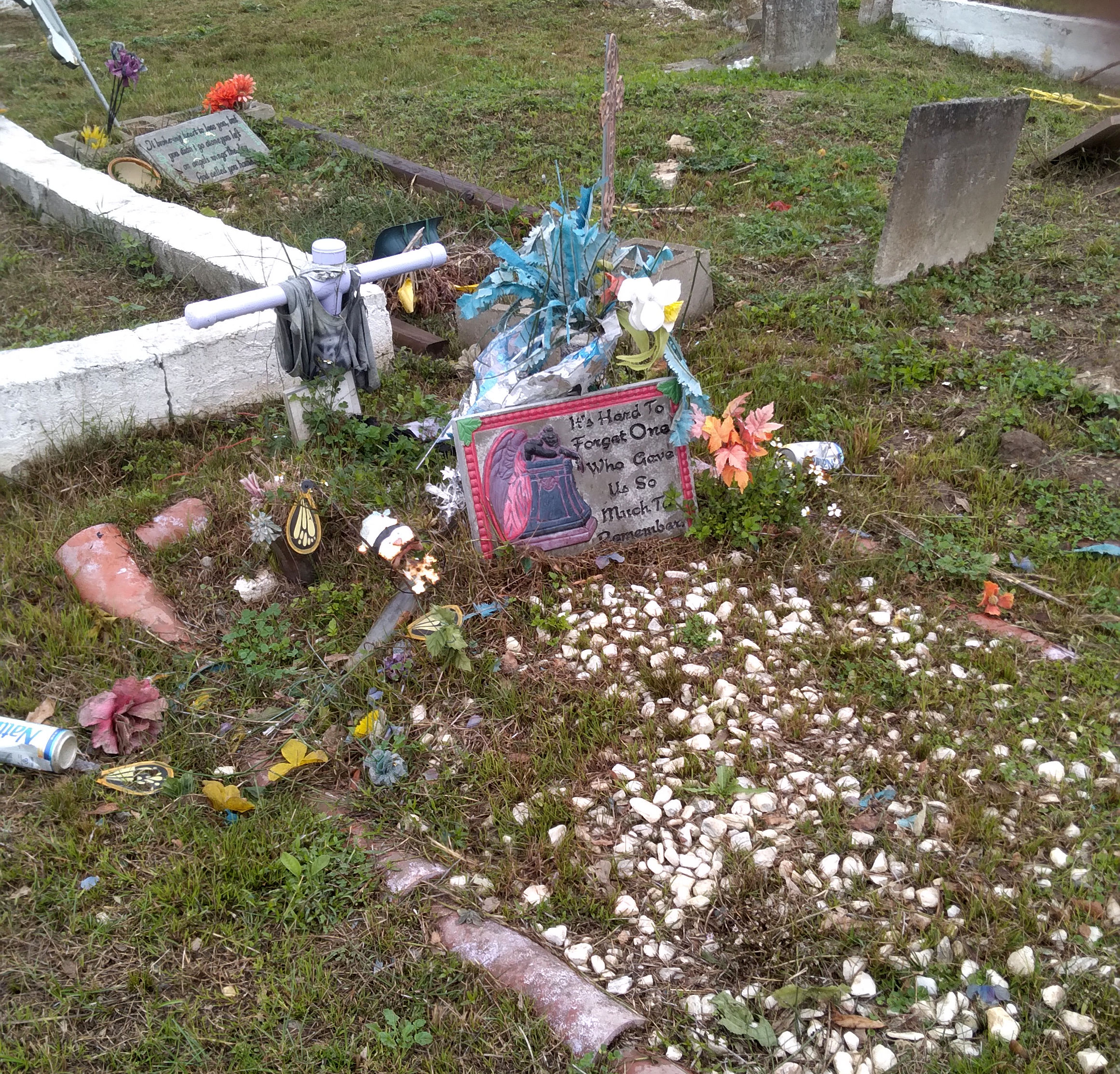 With Gina Phillips at Holt Cemetery in New Orleans