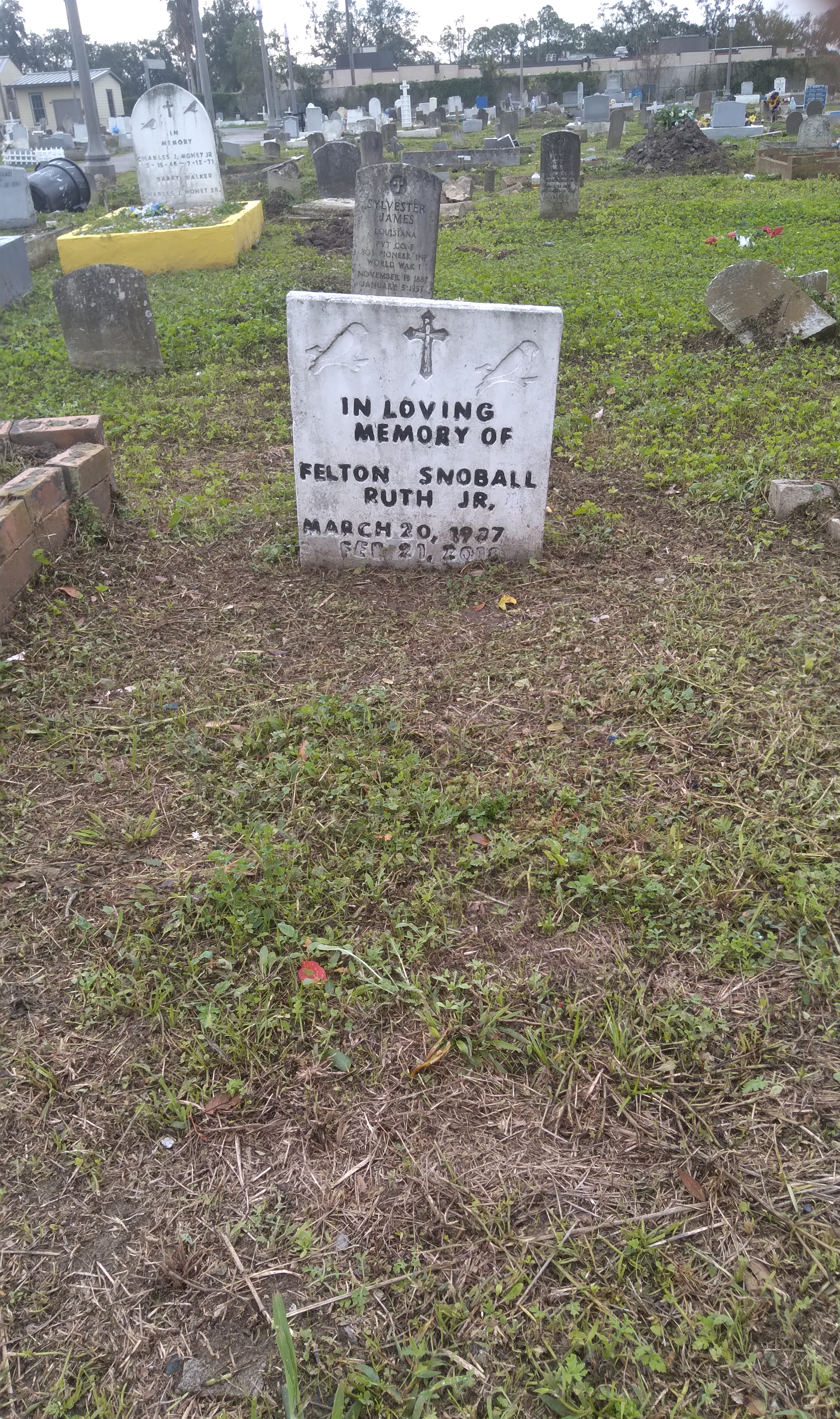 With Gina Phillips at Holt Cemetery in New Orleans