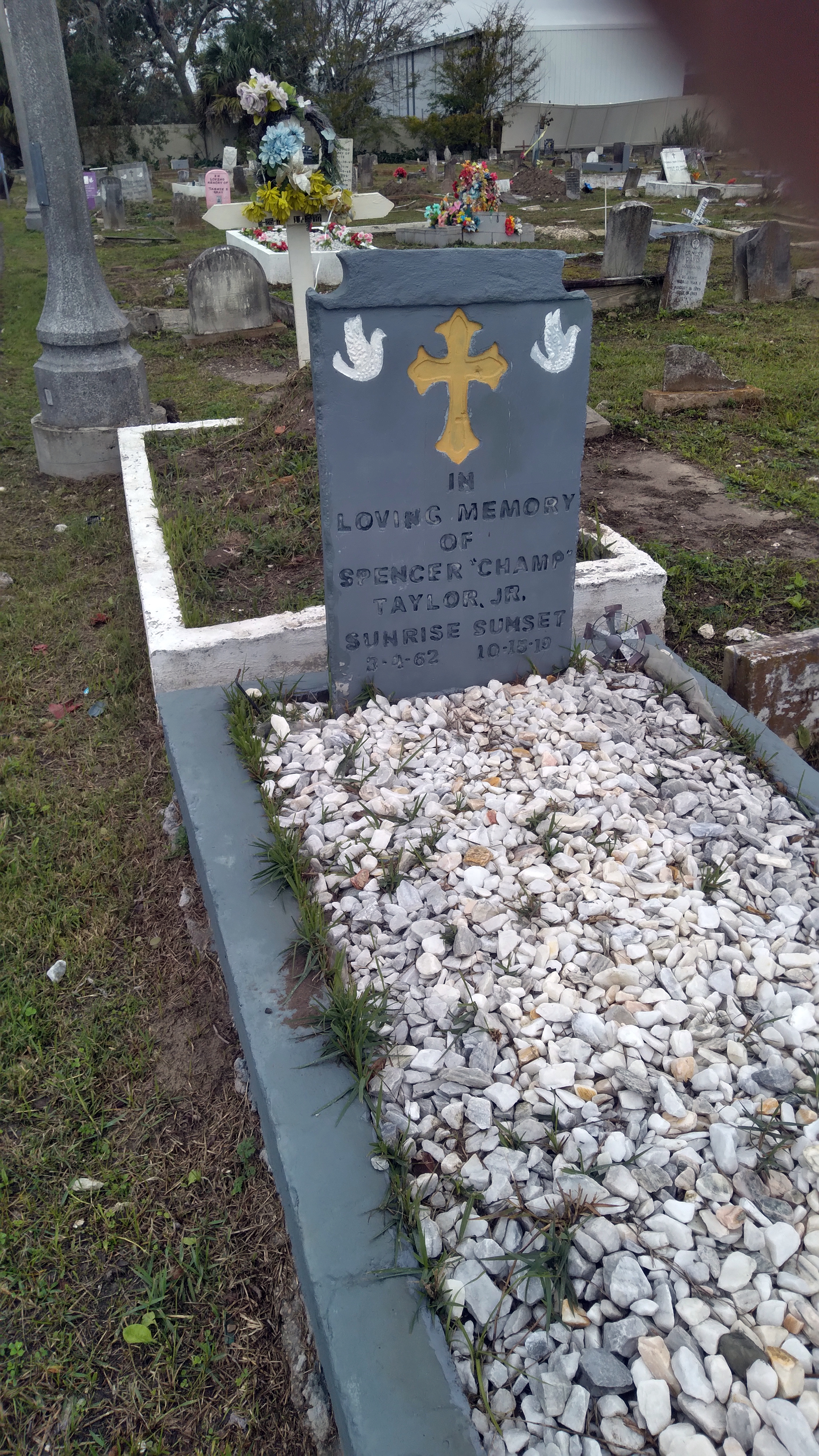 With Gina Phillips at Holt Cemetery in New Orleans