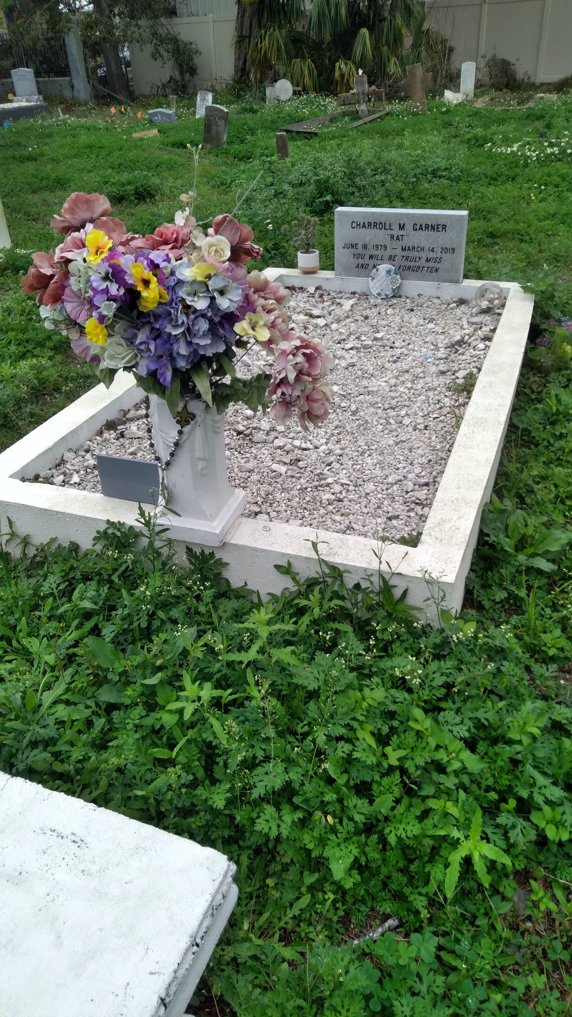 With Gina Phillips at Holt Cemetery in New Orleans