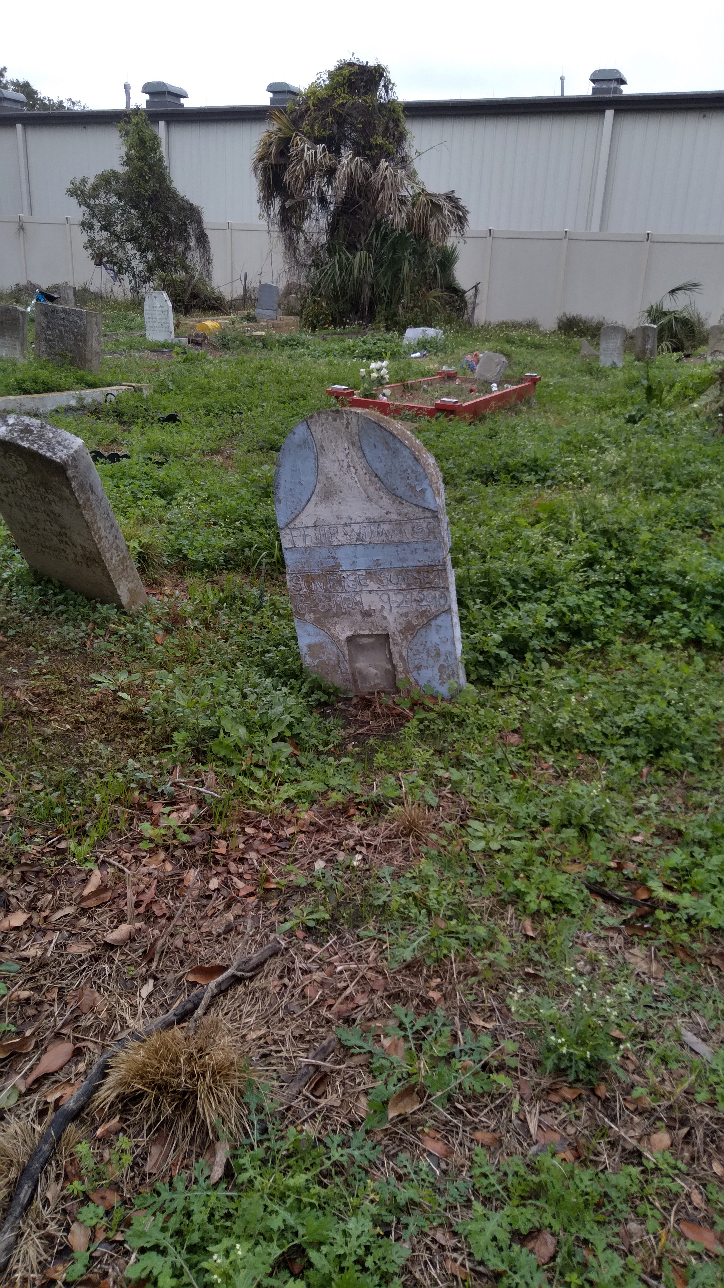 With Gina Phillips at Holt Cemetery in New Orleans