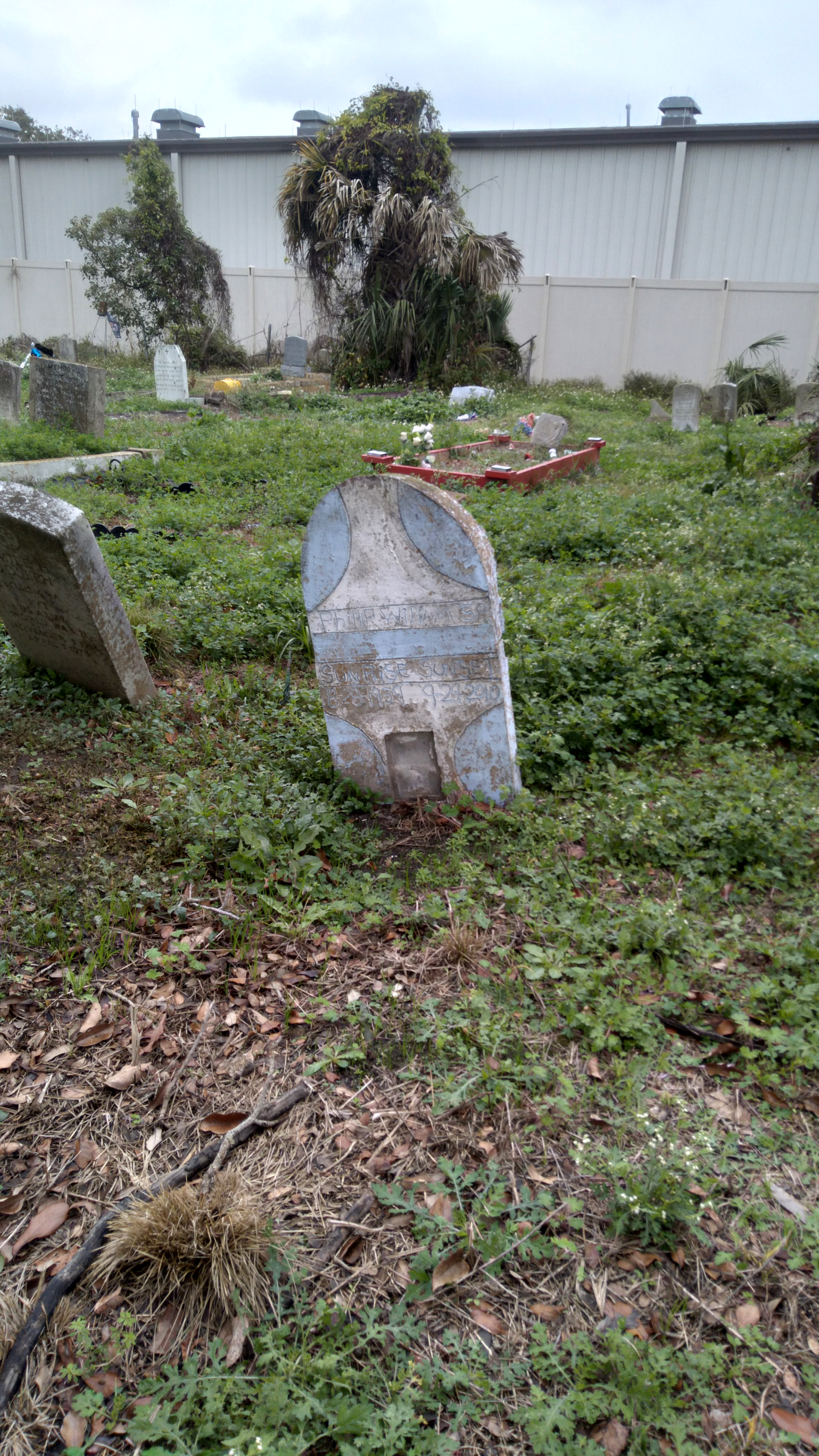 With Gina Phillips at Holt Cemetery in New Orleans