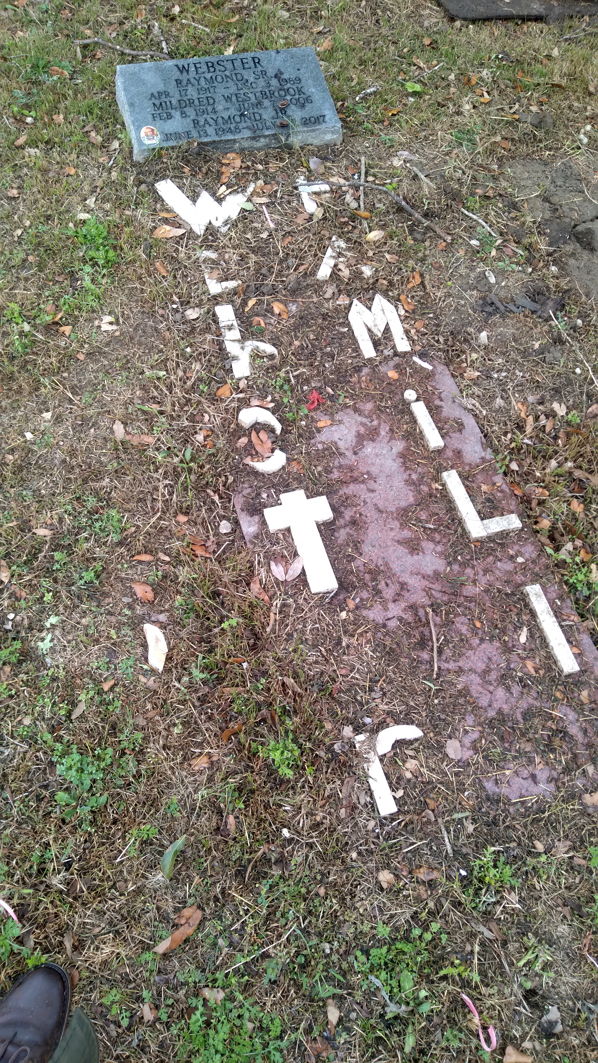 With Gina Phillips at Holt Cemetery in New Orleans