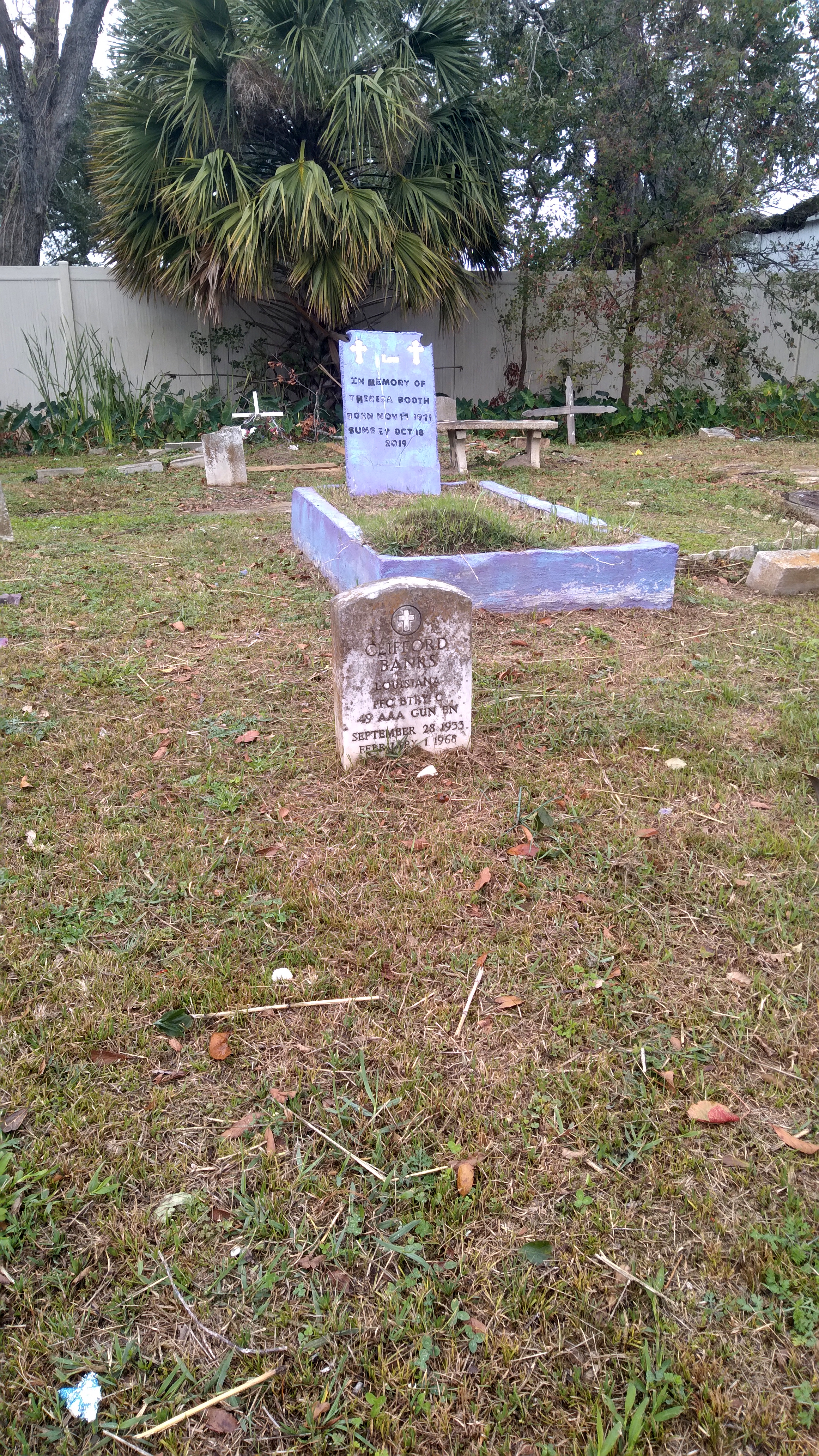 With Gina Phillips at Holt Cemetery in New Orleans