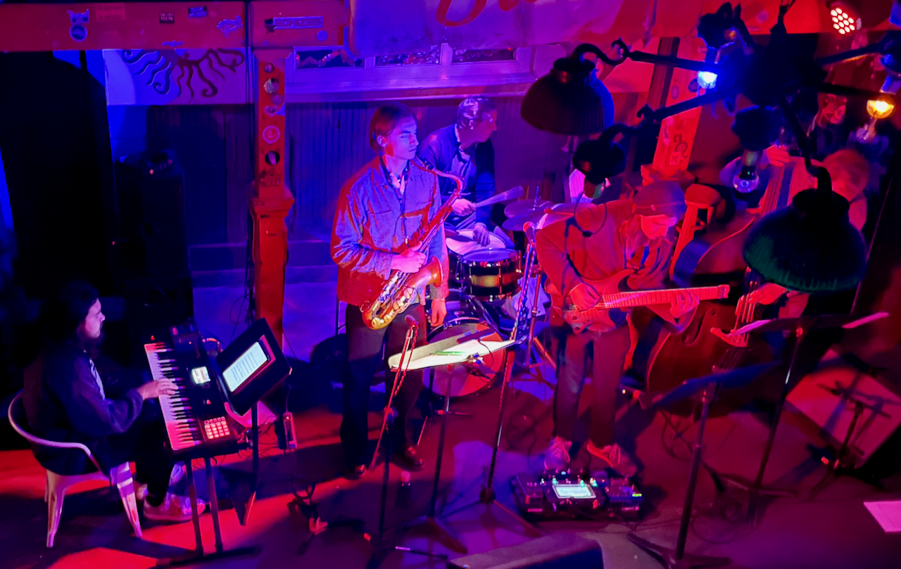 Jazz group playing at Saturn Bar