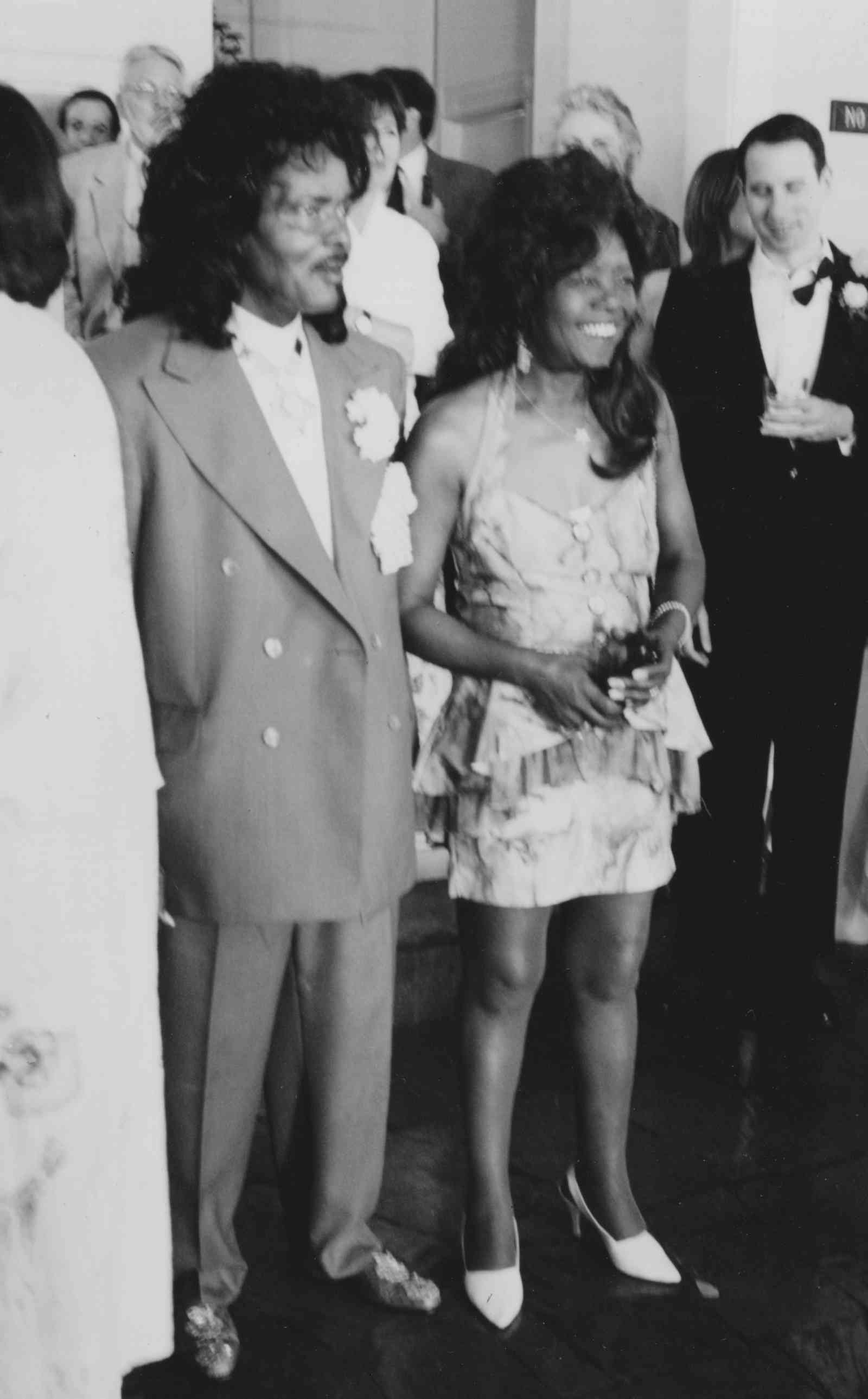 Ernie & Antoinette K-Doe at a wedding