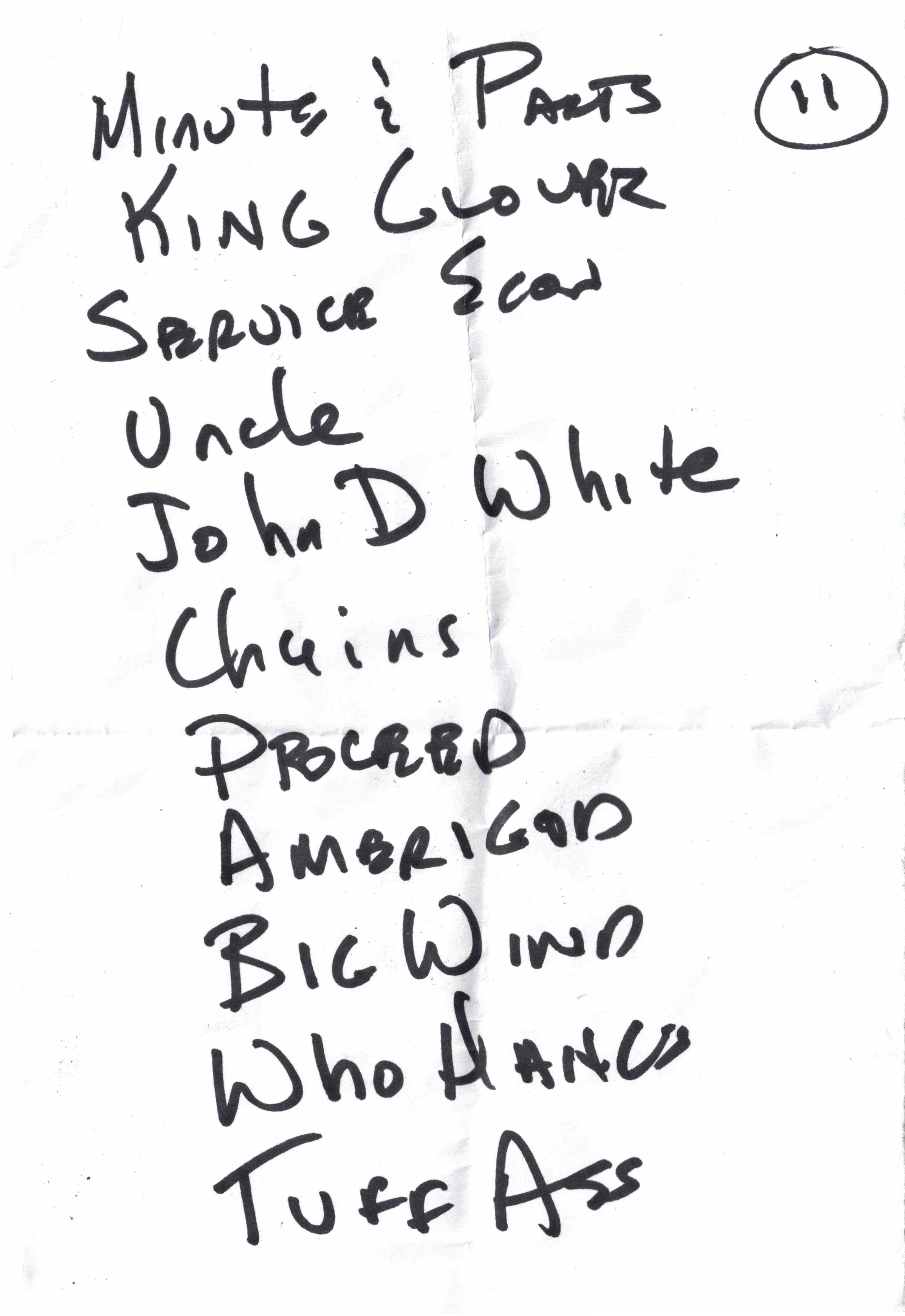 mercyland setlist