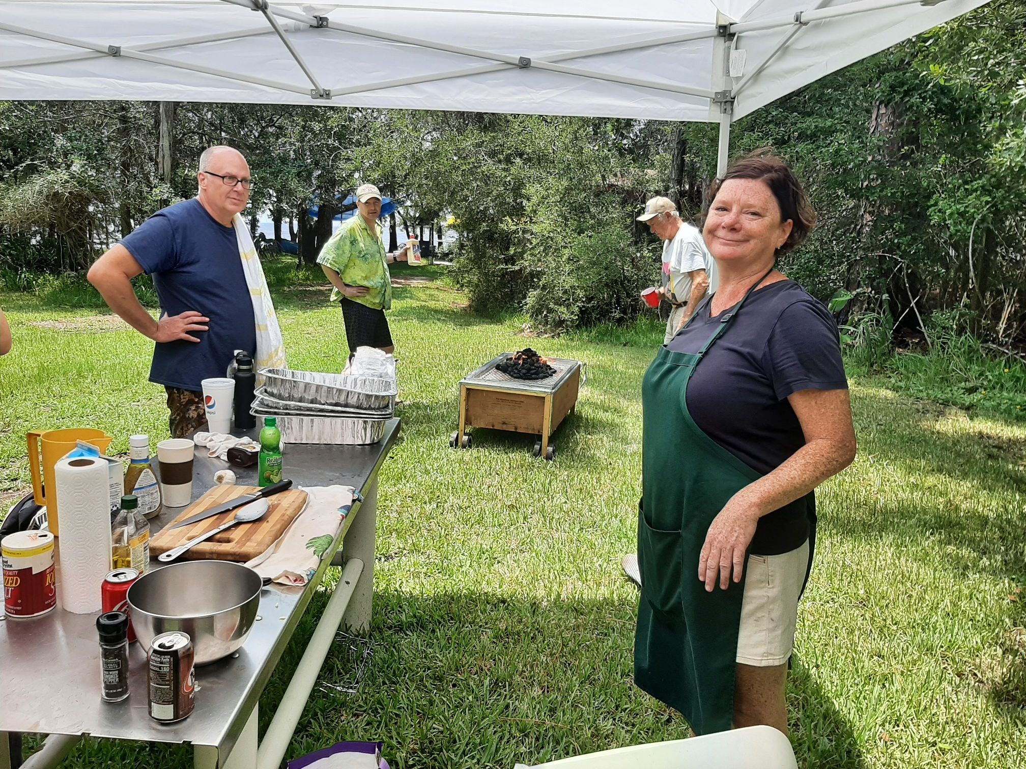 Dana cooking at the 2021 Regatta.