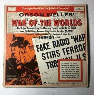I checked this War Of The Worlds LP out of the Knox County Library.