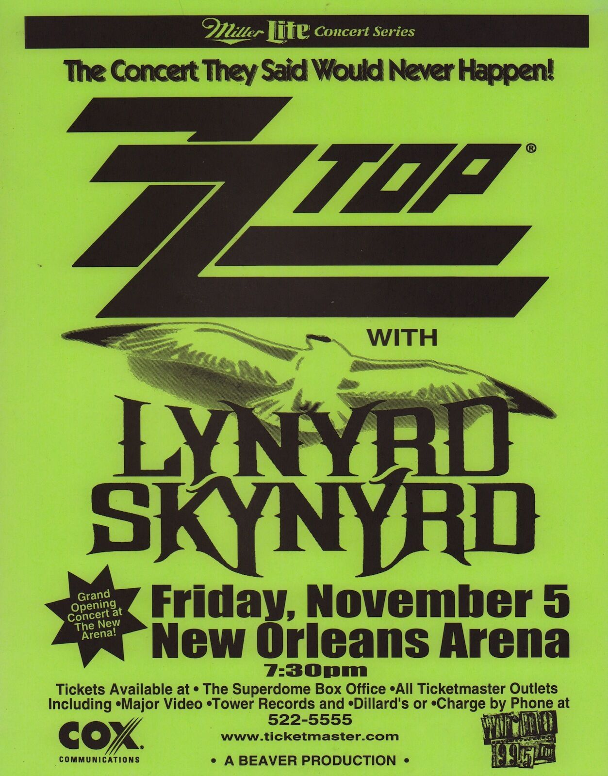 ZZ Top flyer